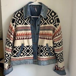 Denim Sweater Jacket